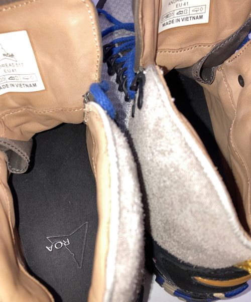 ROA HIKING（ロアハイキング）ROA HIKING (ロアハイキング) トレッキングブーツ グレー×ブルー サイズ:41の古着・服飾アイテム
