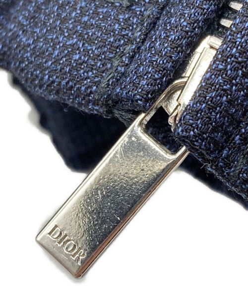 Dior（ディオール）Dior (ディオール) ウールジャガードパンツ ネイビー サイズ:46の古着・服飾アイテム