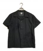 SASQUATCHfabrix.サスクワッチファブリックス）の古着「花火柄オープンシャツ」｜ブラック