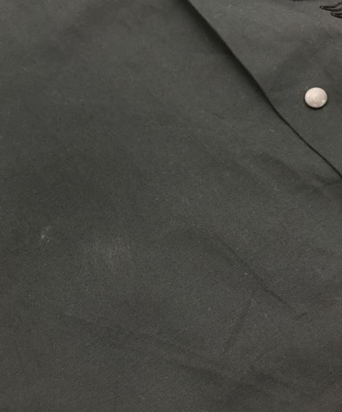 SASQUATCHfabrix.（サスクワッチファブリックス）SASQUATCHfabrix. (サスクワッチファブリックス) 花火柄オープンシャツ ブラック サイズ:MEDIUMの古着・服飾アイテム