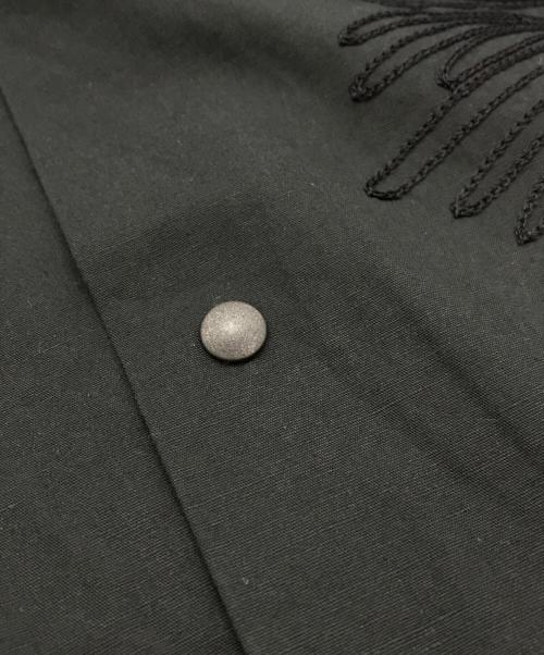 SASQUATCHfabrix.（サスクワッチファブリックス）SASQUATCHfabrix. (サスクワッチファブリックス) 花火柄オープンシャツ ブラック サイズ:MEDIUMの古着・服飾アイテム