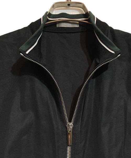 DIOR HOMME（ディオール オム）DIOR HOMME (ディオール オム) バイカラートラックジャケット グリーン×ブラック サイズ:37の古着・服飾アイテム
