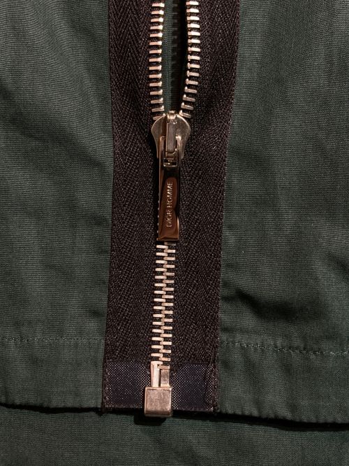 DIOR HOMME（ディオール オム）DIOR HOMME (ディオール オム) バイカラートラックジャケット グリーン×ブラック サイズ:37の古着・服飾アイテム