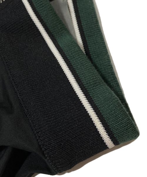 DIOR HOMME（ディオール オム）DIOR HOMME (ディオール オム) バイカラートラックジャケット グリーン×ブラック サイズ:37の古着・服飾アイテム