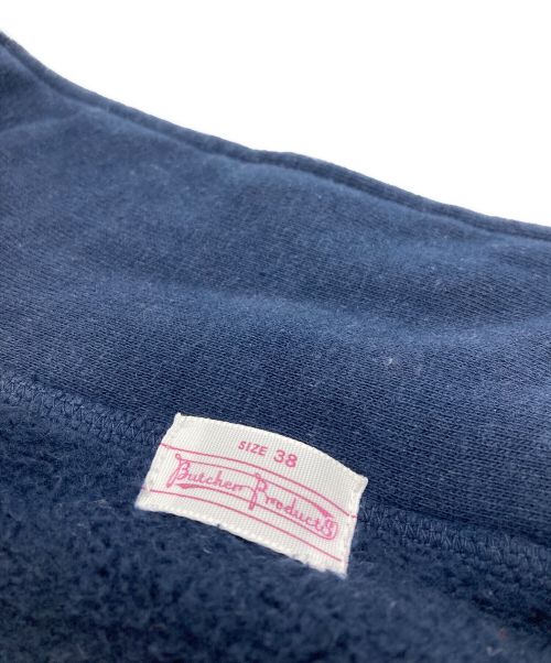 BUTCHER PRODUCTS（ブッチャープロダクツ）BUTCHER PRODUCTS (ブッチャープロダクツ) ハーフジップスウェット ネイビー サイズ:38の古着・服飾アイテム