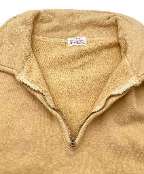 BUTCHER PRODUCTS（ブッチャープロダクツ）BUTCHER PRODUCTS (ブッチャープロダクツ) ハーフジップスウェット ベージュ サイズ:38の古着・服飾アイテム