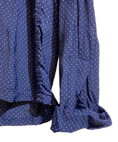 BUTCHER PRODUCTS（ブッチャープロダクツ）BUTCHER PRODUCTS (ブッチャープロダクツ) 長袖ドット柄シャツ ネイビー サイズ:151/2の古着・服飾アイテム