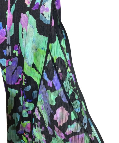 PLEATS PLEASE（プリーツプリーズ）PLEATS PLEASE (プリーツプリーズ) DANCE WITH NEW FRIENDS パープル×ブラック サイズ:３の古着・服飾アイテム