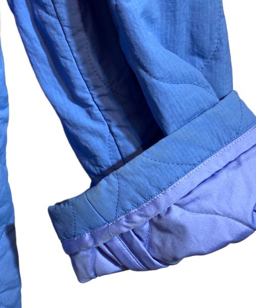 SOFTHYPHEN（ソフトハイフン）SOFTHYPHEN (ソフトハイフン) キルティングチェスターコート ブルー サイズ:Lの古着・服飾アイテム