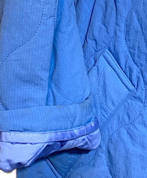 SOFTHYPHEN（ソフトハイフン）SOFTHYPHEN (ソフトハイフン) キルティングチェスターコート ブルー サイズ:Lの古着・服飾アイテム