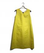 mina perhonenミナ ペルホネン）の古着「ノースリーブワンピース」｜イエロー