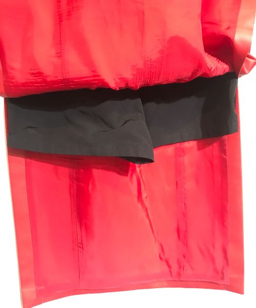 sacai（サカイ）sacai (サカイ) Faux Leather Skirt レッド サイズ:Lの古着・服飾アイテム