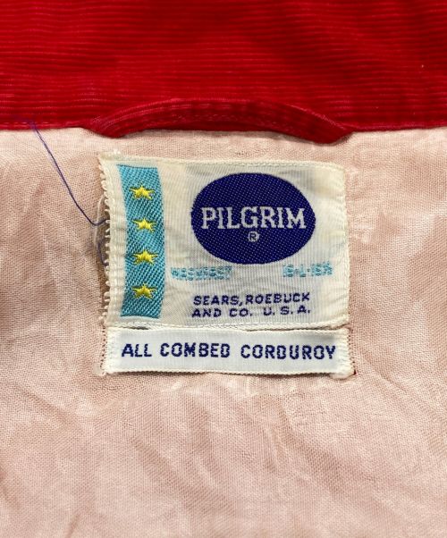 Pilgrim（ピルグリム）Pilgrim (ピルグリム) 50’sオープンカラーコーデュロイシャツ SIZE 16 1/2 サイズ:16 1/2の古着・服飾アイテム