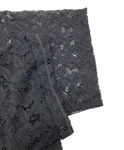 MM6 Maison Margiela（エムエムシックスメゾンマルジェラ）MM6 Maison Margiela (エムエムシックスメゾンマルジェラ) レースTシャツ ブラック サイズ:Ｍの古着・服飾アイテム