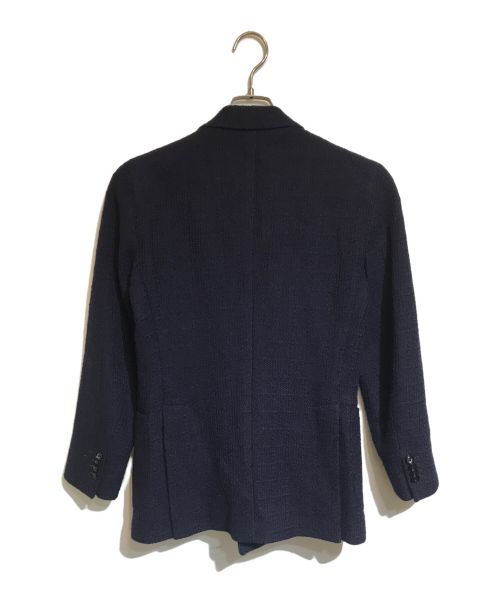 TAGLIATORE（タリアトーレ）TAGLIATORE (タリアトーレ) Brilla per il gusto (ブリッラ ペル イルグースト) ウールニットダブルジャケット ネイビー サイズ:42Rの古着・服飾アイテム