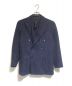 TAGLIATORE（タリアトーレ）の古着「ウールニットダブルジャケット」｜ネイビー