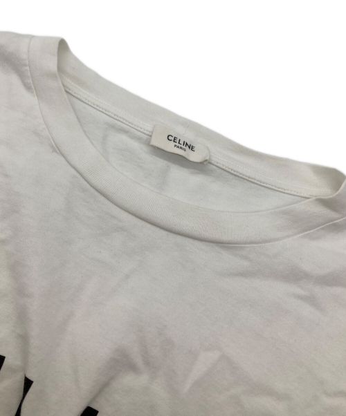CELINE（セリーヌ）CELINE (セリーヌ) クロップド CELINE Tシャツ ホワイト サイズ:Mの古着・服飾アイテム