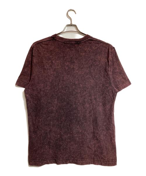 ALEXANDER WANG（アレキサンダー・ワン）ALEXANDER WANG (アレキサンダーワン) アシッドウォッシュロゴTシャツ レッド サイズ:Lの古着・服飾アイテム