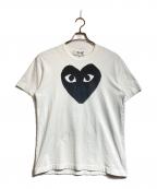 PLAY COMME des GARCONSプレイコムデギャルソン）の古着「ハートプリントTシャツ」｜ホワイト