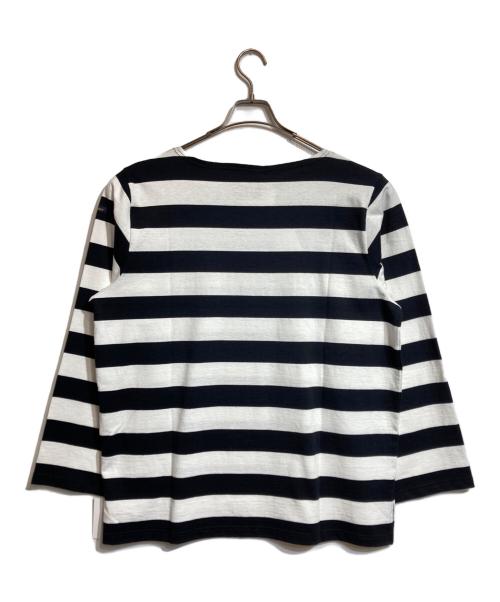 Le minor（ルミノア）Le minor (ルミノア) MICA&DEAL (マイカアンドディール) イドボーダープルオーバー ホワイト×ブラック サイズ:2の古着・服飾アイテム