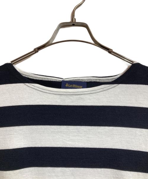 Le minor（ルミノア）Le minor (ルミノア) MICA&DEAL (マイカアンドディール) イドボーダープルオーバー ホワイト×ブラック サイズ:2の古着・服飾アイテム