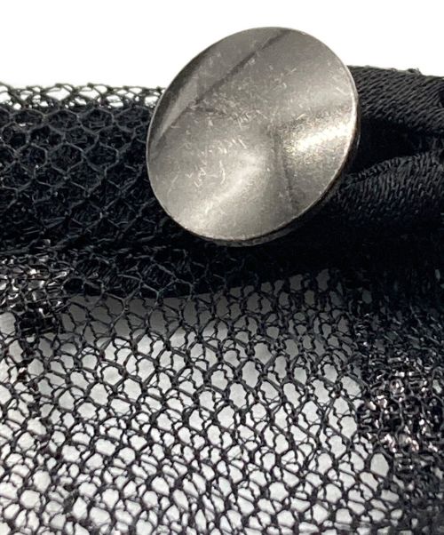 1er Arrondissement（プルミエ アロンディスモン）1er Arrondissement (プルミエ アロンディスモン) ドットチュールフリルブラウス ブラック サイズ:Freeの古着・服飾アイテム