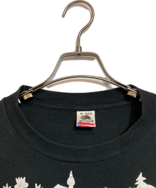 FRUIT OF THE LOOM（フルーツオブザルーム）FRUIT OF THE LOOM (フルーツオブザルーム) アートプリントTシャツ ブラック サイズ:XLの古着・服飾アイテム