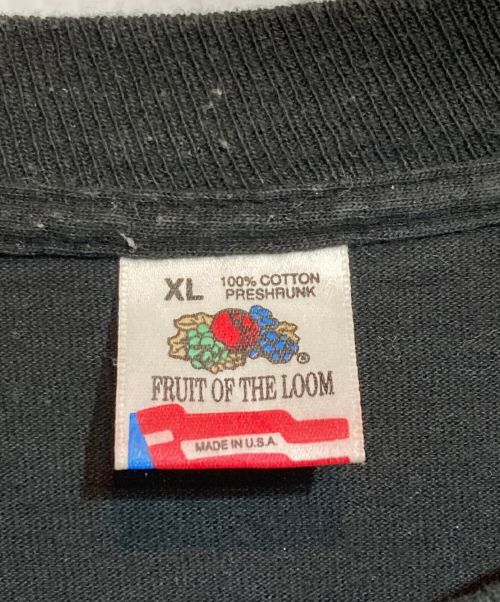 FRUIT OF THE LOOM（フルーツオブザルーム）FRUIT OF THE LOOM (フルーツオブザルーム) アートプリントTシャツ ブラック サイズ:XLの古着・服飾アイテム