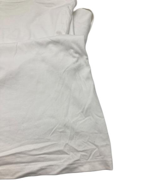 A BATHING APE（アベイシングエイプ）A BATHING APE (ア ベイシング エイプ) スパンコールロゴTシャツ ホワイト サイズ:Mの古着・服飾アイテム