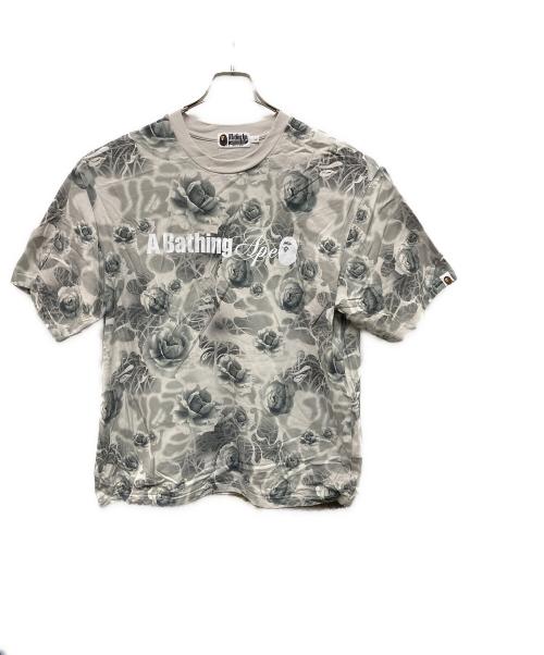 A BATHING APE（アベイシングエイプ）A BATHING APE (ア ベイシング エイプ) プリントTシャツ グレー サイズ:Lの古着・服飾アイテム