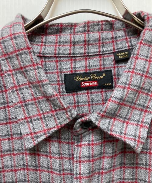 SUPREME（シュプリーム）SUPREME (シュプリーム) UNDERCOVER (アンダーカバー) S/S Flannel Shirt グレー サイズ:Lの古着・服飾アイテム