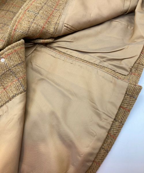Harold Daniell（ハロルド ダニエル）Harold Daniell (ハロルド ダニエル) Harris Tweed (ハリスツイード) 3Bジャケット ブラウン サイズ:不明の古着・服飾アイテム