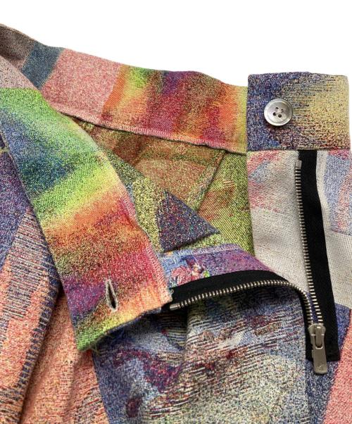 bodysong.（ボディソング）bodysong. (ボディソング) スプレーアート転写ジャガード織タックミニスカート マルチカラー サイズ:不明の古着・服飾アイテム