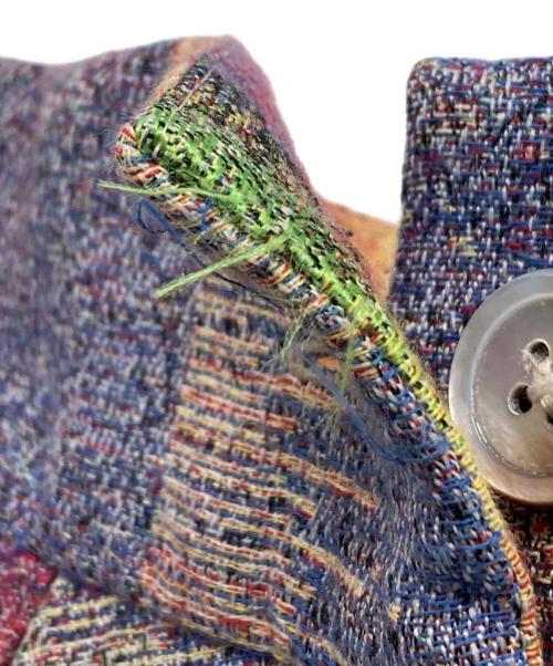 bodysong.（ボディソング）bodysong. (ボディソング) スプレーアート転写ジャガード織タックミニスカート マルチカラー サイズ:不明の古着・服飾アイテム