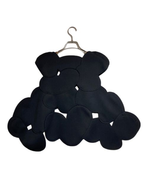COMME des GARCONS（コムデギャルソン）COMME des GARCONS (コムデギャルソン) ウール 二次元 ハート ボンディング ノースリーブブラウス ブラック サイズ:Mの古着・服飾アイテム