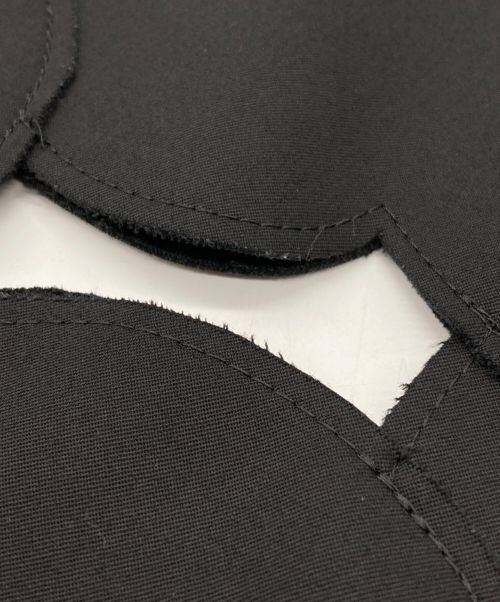 COMME des GARCONS（コムデギャルソン）COMME des GARCONS (コムデギャルソン) ウール 二次元 ハート ボンディング ノースリーブブラウス ブラック サイズ:Mの古着・服飾アイテム