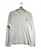 AMIPARISアミパリス）の古着「ハート刺繍L/S Tee」｜ホワイト