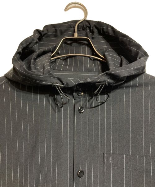 th products（ティーエイチプロダクツ）th products (ティーエイチプロダクツ) HOODED SHIRT ブラック サイズ:２の古着・服飾アイテム