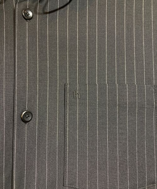 th products（ティーエイチプロダクツ）th products (ティーエイチプロダクツ) HOODED SHIRT ブラック サイズ:２の古着・服飾アイテム