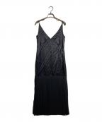 DRIES VAN NOTENドリスヴァンノッテン）の古着「プリーツキャミソールワンピース」｜ブラック