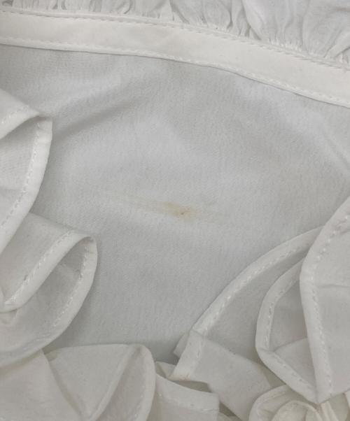 NO.S PROJECT（ノスプロジェクト）NO.S PROJECT (ノスプロジェクト) フリルデザインブラウス ホワイト サイズ:Ｌの古着・服飾アイテム