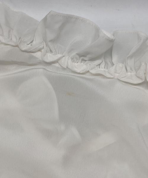 NO.S PROJECT（ノスプロジェクト）NO.S PROJECT (ノスプロジェクト) フリルデザインブラウス ホワイト サイズ:Ｌの古着・服飾アイテム