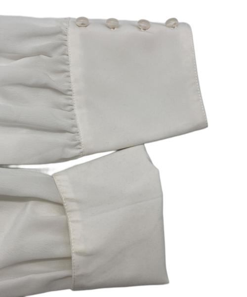 NO.S PROJECT（ノスプロジェクト）NO.S PROJECT (ノスプロジェクト) フリルデザインブラウス ホワイト サイズ:Ｌの古着・服飾アイテム