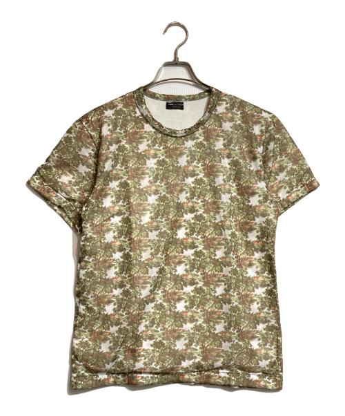 COMME des GARCONS HOMME PLUS（コムデギャルソンオムプリュス）COMME des GARCONS HOMME PLUS (コムデギャルソンオムプリュス) 転写シースルーTシャツ グリーン サイズ:-の古着・服飾アイテム