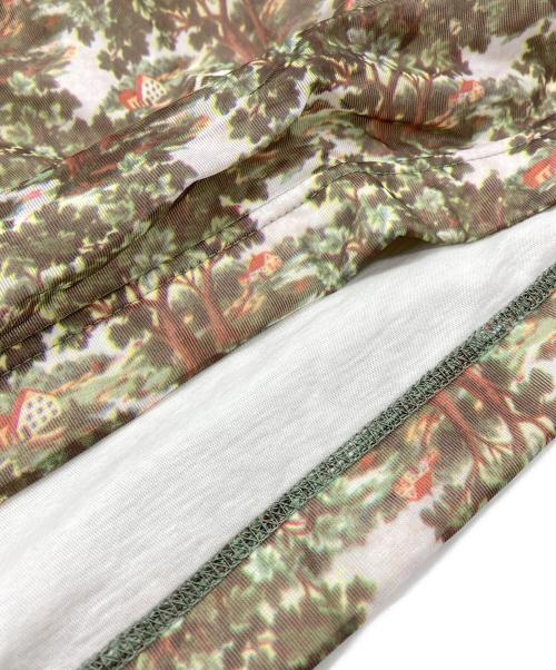 COMME des GARCONS HOMME PLUS（コムデギャルソンオムプリュス）COMME des GARCONS HOMME PLUS (コムデギャルソンオムプリュス) 転写シースルーTシャツ グリーン サイズ:-の古着・服飾アイテム