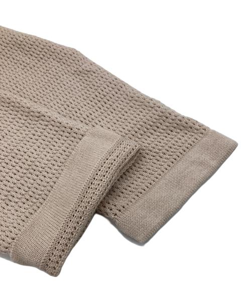 BATONER（バトナ―）BATONER (バトナ―) SUMMER KNIT V NECK CARDIGAN ベージュ サイズ:2の古着・服飾アイテム