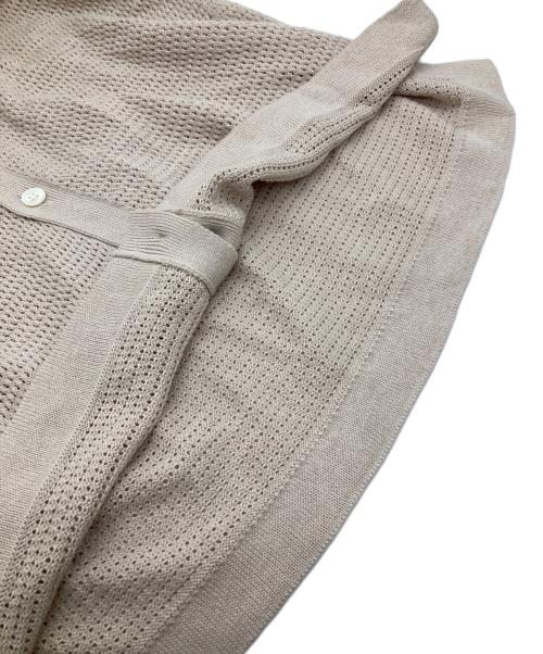 BATONER（バトナ―）BATONER (バトナ―) SUMMER KNIT V NECK CARDIGAN ベージュ サイズ:2の古着・服飾アイテム
