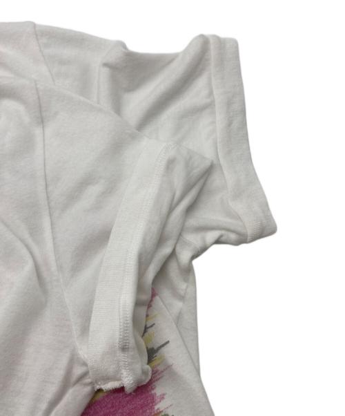 JOHN GALLIANO（ジョンガリアーノ）JOHN GALLIANO (ジョンガリアーノ) ボーダープリントTシャツ ピンク サイズ:XSの古着・服飾アイテム