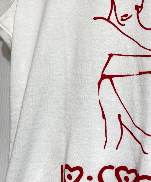 10 corso como（ディエチ コルソコモ）10 corso como (ディエチ コルソコモ) プリントTシャツ ホワイト サイズ:Mの古着・服飾アイテム