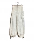 POPPYポピー）の古着「Lace cargo pants」｜ホワイト